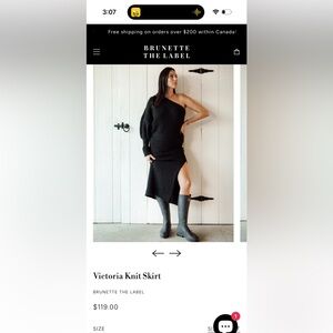 Brunette The Label Victoria midi skirt